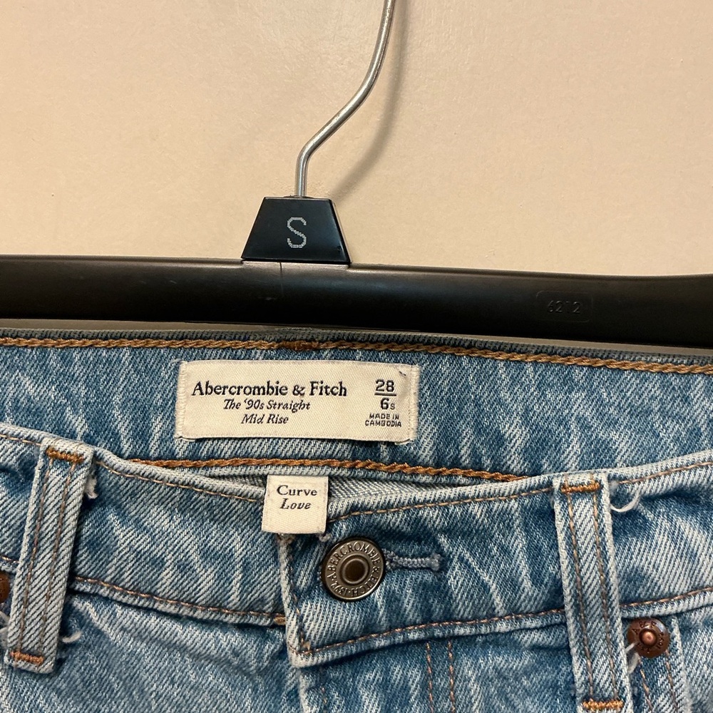 Abercrombie & Fitch Light Blue Straight Leg Jeans